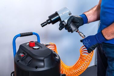 Вертикальний повітряний компресор EASE-AIR 50V, безмасляний повітряний компресор, максимальний тиск 10 бар, потужність 2 к.с., бак