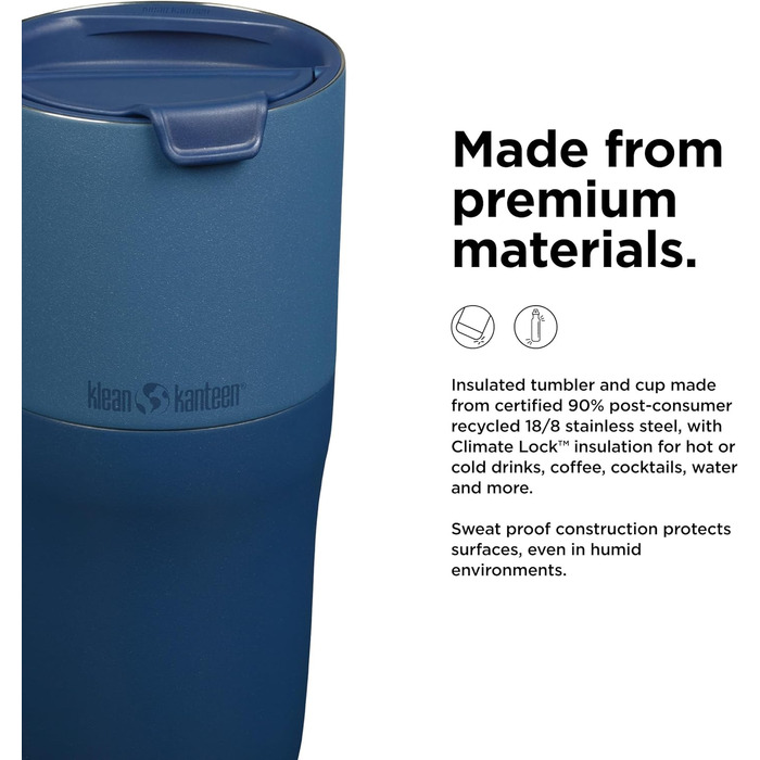 Стакан Klean Kanteen Rise 768 мл з відкидною кришкою Stellar