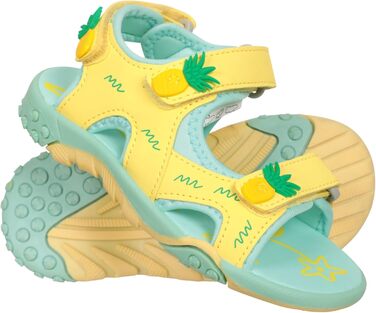 Дитячі пляжні сандалі Mountain Warehouse - Неопрен, Гнучке дитяче осінньо-зимове взуття зі знімним ремінцем на п&39яті - для осені, бігу та подорожей, EU 27 світло-жовті