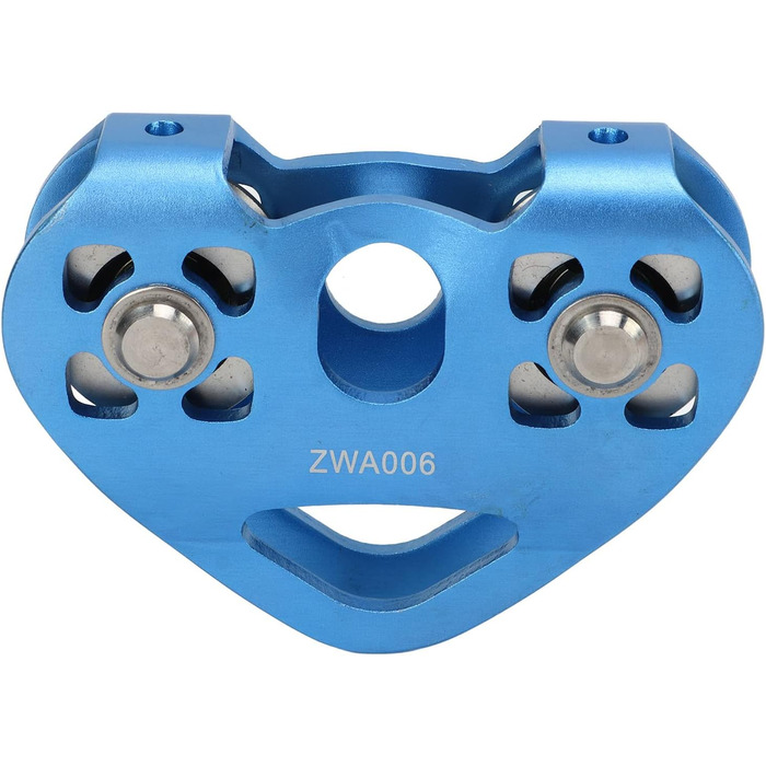 Подвійний блок для зіплайна, канатна дорога у формі серця для скелелазіння та використання, легка та синього кольору.