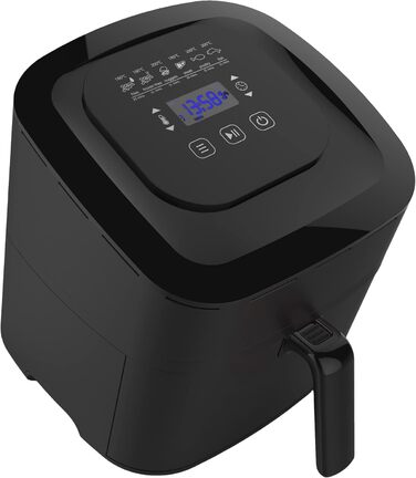 Розумна фритюрниця з Wi-Fi об'ємом наповнення 5,5 літрів Розумна фритюрниця з автоматичним налаштуванням температури та часу Можливе керування через додаток Фритюрниця без олії (1800 Вт)