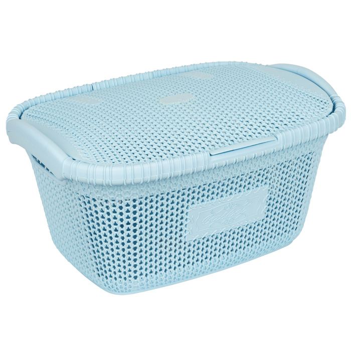 Кошик для білизни Violet House 1002 Віолетта Blue 28 л (6852878)