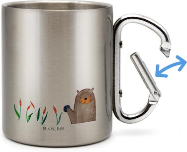 Термокружка з каменю &quotМістер і місіс Панда&quot - подарунок, цікаві факти, кухоль для пиття з нержавіючої сталі, морська видра, ізольована кружка, термокружка з нержавіючої сталі, цікаві факти, рослини, термокружка, кухоль для чаю