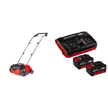 Аератор-садовий пилосос GC-SC 36/31 Li Power X-Change (Li-Ion, 36 В, ширина захоплення 31 см, 3-в-1, кулькопідшипниковий ніжний вал з 8 ножами, у комплекті 2 шт. акумулятори 4,0 Агод та зарядний пристрій Twincharger) з 2 шт. акумулятором 4 Агод та Twincha