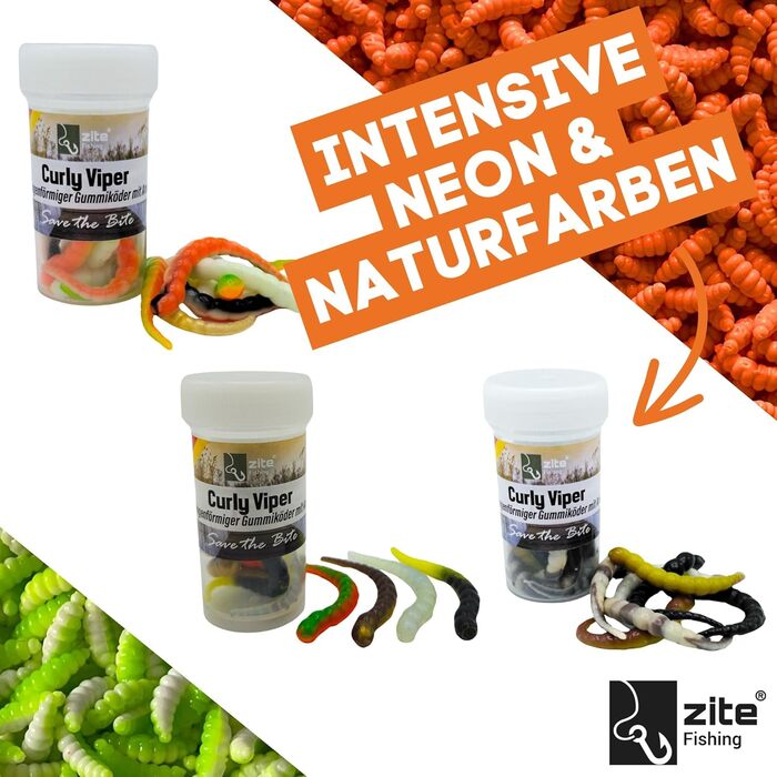Приманки Zite Fishing Curly Viper Trout з м&39якого пластику, 8 шт. , 6,5 см - Змієподібна форелеподібна приманка, новий продукт рибальська приманка UL, обертова та серпантинова без фталатів та ручної роботи, різні розміри