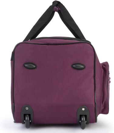 Валіза на колесах 85 літрів, функція тролі, телескопічна ручка, 70x36x34 см, стійкі ніжки, XL велика мяка сумка для подорожей, фіолетовий колір, 85л 70 x 36 x 34 см (ДxШxВ)