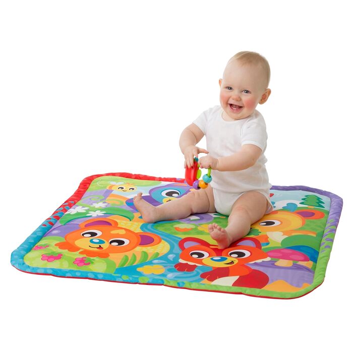 Ігрова арка Playgro 40173 Fold and Go, складна, синя/різнокольорова, ( в упаковці) (ковдра для гри лісові тварини)