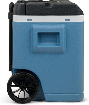 Пасивний холодильник IGLOO IP42 Roller 42 L, крижано-блакитний термобокс з колесами та телескопічною ручкою, холодильник для відпочинку, роботи та кемпінгу