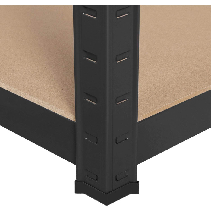 Стелаж Yaheetech для важких умов експлуатації, 180 x 120 x 45 см, 5 полиць, металева полиця, максимальне навантаження 875 кг, чорний