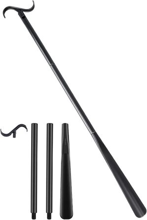 Рожок для взуття Safe Age подовжений - 3 в 1 рожок для взуття, засіб для перев'язки та знімач шкарпеток