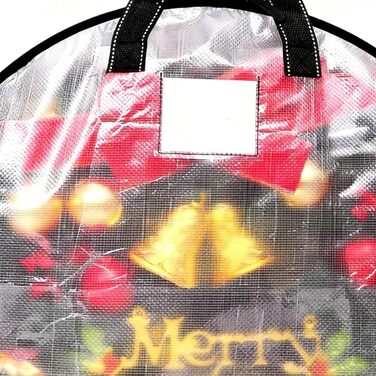 Коробки для зберігання, корони, 2 прозорі кишені для гірлянд органайзер для декорування гірляндами, для різдвяних вечірок, Хеллоуїна, зберігання вдома, шафі, гаражі 76 x 20 см