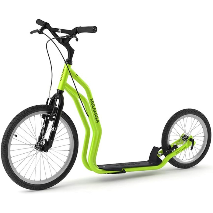 Самокат YEDOO Mula - до 150 кг, самокат з пневматичними шинами 20/16 - для дорослих, самокат з підставкою і регульованим кермом, с