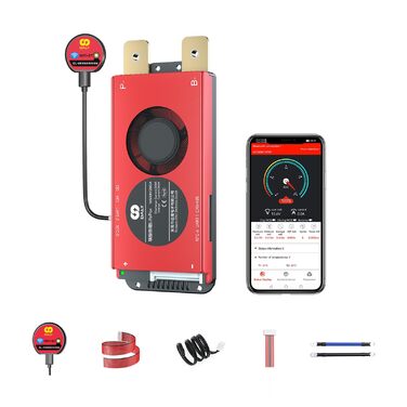 З модулем WiFi та платою захисту зв&39язку CAN 485 для літієвої акумуляторної батареї LiFePO4 (16S 48V Smart BMSRS485CANWiFi модуль, 200A) LiFePO4 16S 48V 200A, 16S BMS 48V