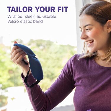 Маска для сну, 3 шт. и, м'яка маска для сну, регульована гумка - Маски для сну для жінок та чоловіків - Накладки на очі для сну з