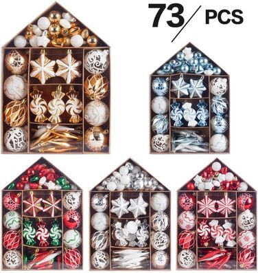 Набір різдвяних кульок із 73 предметів Micpointik