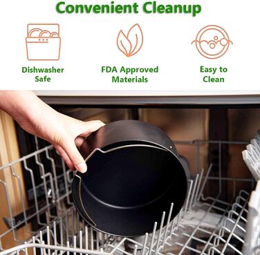 Дюймова універсальна фритюрниця Аксесуари для всіх стандартних фритюрниць XXL 4.2-6.8 літрів - 1ук аксесуарів для фритюрниці, 8-