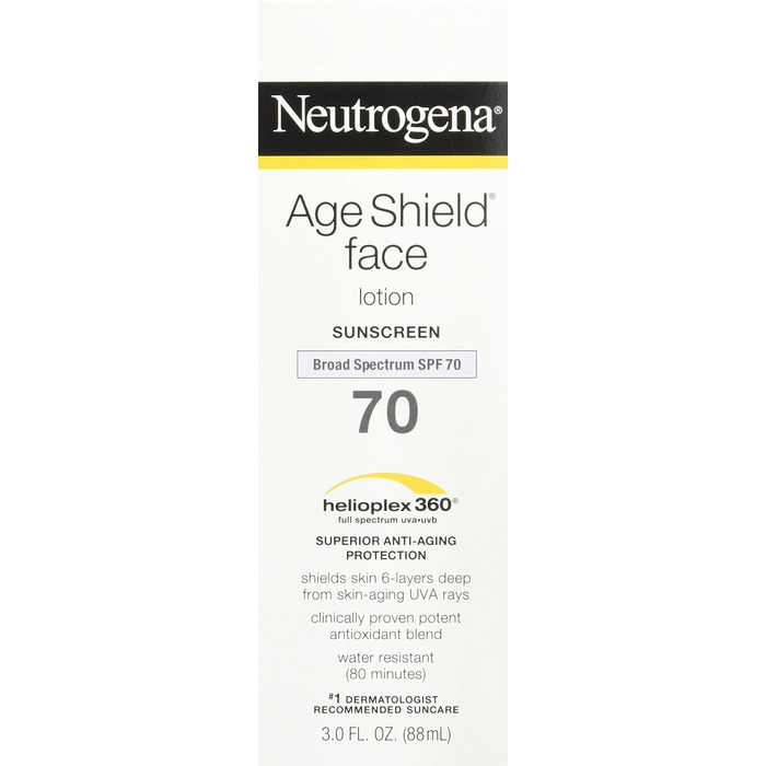 Лосьйон для обличчя Neutrogena Age Shield, SPF 70, 3 унції (упаковка з 2 шт. ) від Neutrogena