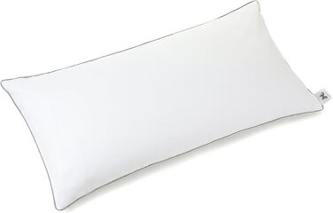 Подушка зі спельти 40x80 см, ортопедична подушка для підтримки шиї від болю в шиї, подушка для сну на боці, чохол 100 бавовна, подушка для шиї з наповнювачем з лушпиння спельти для спокійного сну, 40 x 80 см