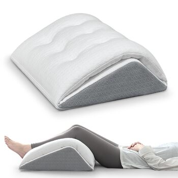 Подушка для підняття ніг TANYOO, подушка для колін для тих, хто спить на спині, двошарова трикутна подушка з піни з ефектом пам&39яті для ніг після операції