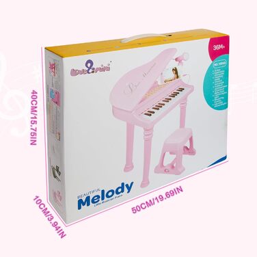 Піаніно Іграшки Клавіатура для дівчаток від 3 років. Подарунок на день народження. Малюкові. Музичний іграшковий інструмент з мікр