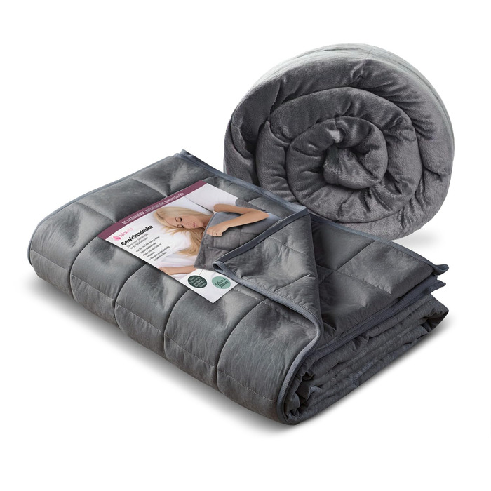 Обтяжена ковдра 135x200 см 3,5 кг Щільна ковдра Терапевтична ковдра Обтяжена ковдра Антистресова Обтяжена ковдра 135 * 200 см (3,5 кг)