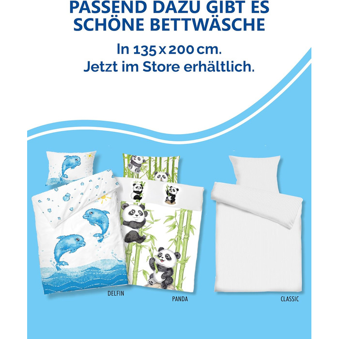 Дитяча подушка Koru Kids 40x80 см на блискавці - регульоване наповнення 600 г - дитяча подушка для алергіків - можна прати при 60C