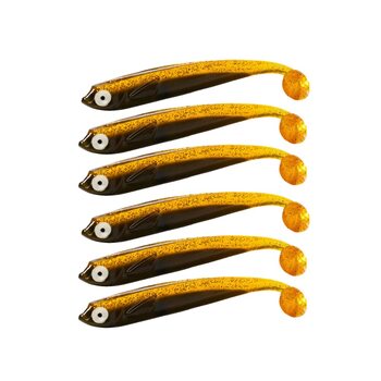 Рибальські приманки - гумова рибка Кауліс різних розмірів та дизайнів, Паслін 12 см