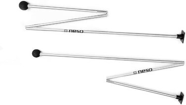 Пляжний намет Neso з піщаним якорем, портативний сонцезахисний навіс, 2,1 x 2,1 м, запатентовані посилені кути (кольори веселки), лавандовий
