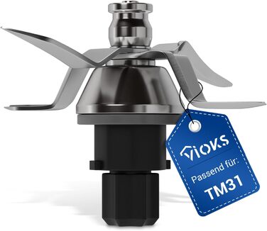 Ніж VIOKS Thermomix TM31 Заміна для Vorwerk Ніж з нержавіючої сталі Thermomix TM31 SUS420 - Кухонний комбайн TM31 Аксесуари Thermomix Vorwerk - Аксесуари Thermomix TM31 & Thermomix TM31 Запчастини Лезо блендера Tm31
