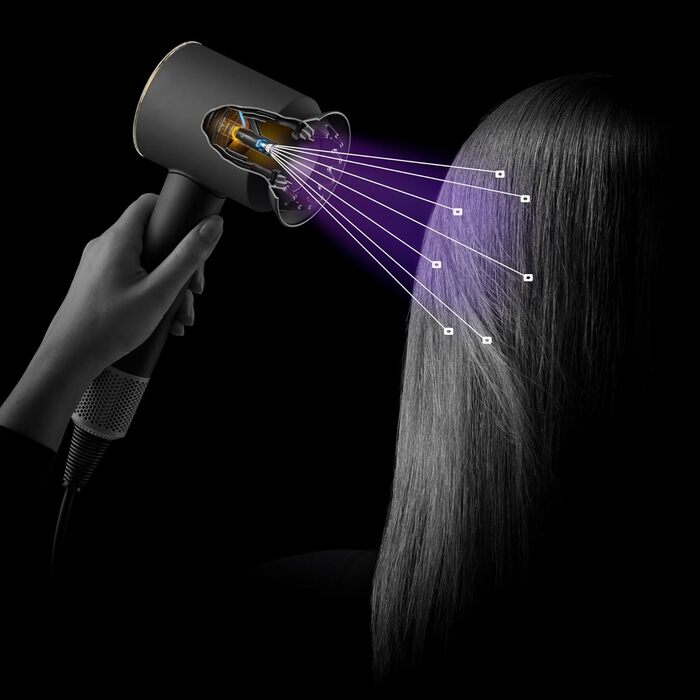 Фен Dyson Supersonic Nural CurlyCoily для кучерявого та спіралеподібного волосся (Ceramic Pink/Rosgold)