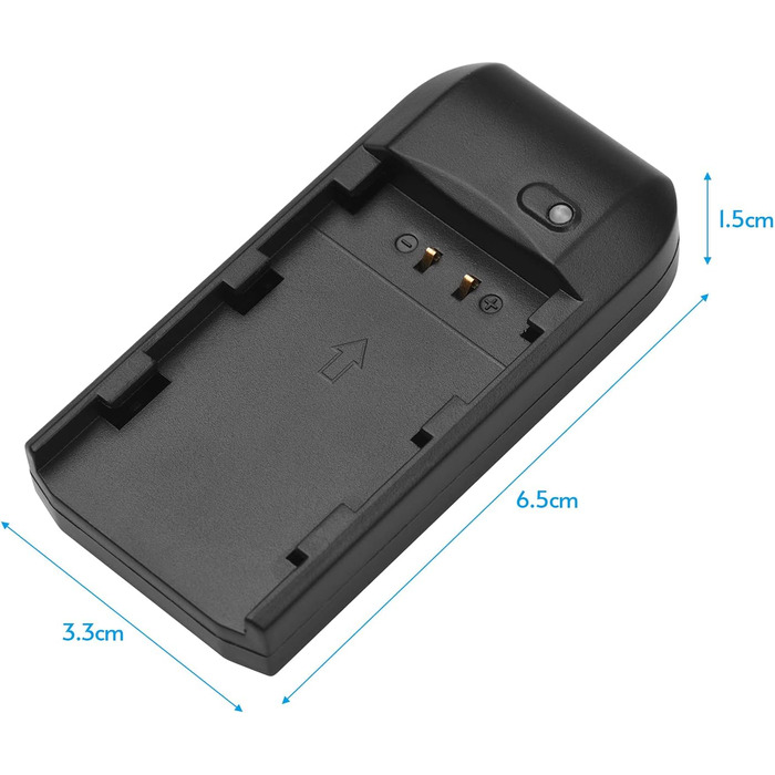 Зарядний пристрій Andoer NP-FV5 зі світлодіодним індикатором 2 акумулятори NP-FV5 Plus 3,7 В 1000 мАг з USB-кабелем для заряджання