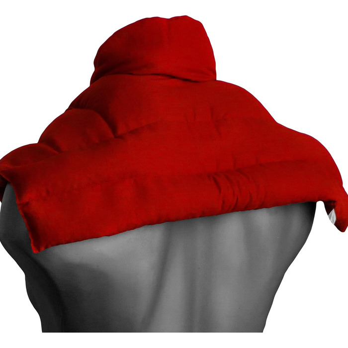 Подушка для плечей та шиї з коміром Вишнева кісточка органічна червона тканина забезпечує тепло для шиї альтернатива традиційній подушці для шиї