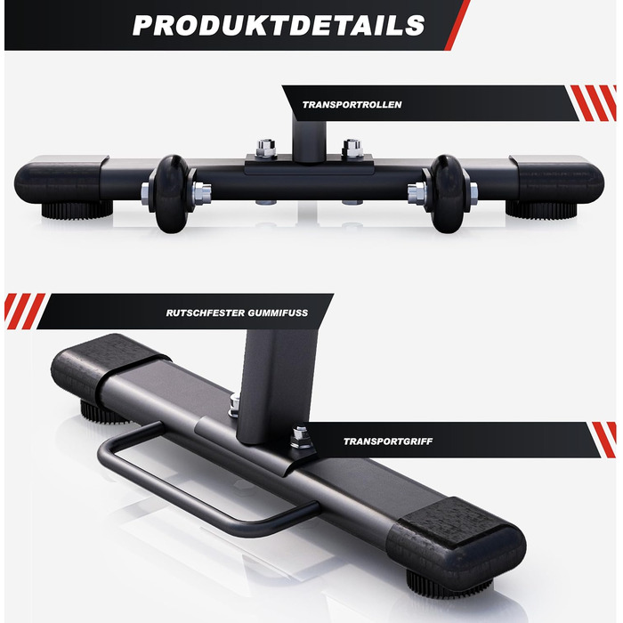 Лава для штанги - Складана, Плоска, Суцільна, до 400 кг, Чорна - Плоска лава, Тренувальна лава, Фітнес-лава, Лава для жиму лежачи для дому