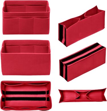 Гаманець-органайзер на застібці-блискавці фетровий сумка вставка сумка в кільце для ключів для сумки підходить LV Speedy Neverfull