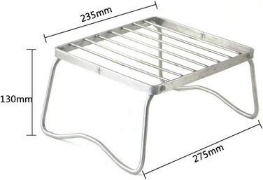 Нержавіюча сталь Гриль Стійка Підставка для пальника Підставка для плити Кемпінг Тримач для горщика Тримач для духовки Газовий вугільний кемпінг Барбекю Стійка для походів, гриля, піших прогулянок, пікніків, риболовлі