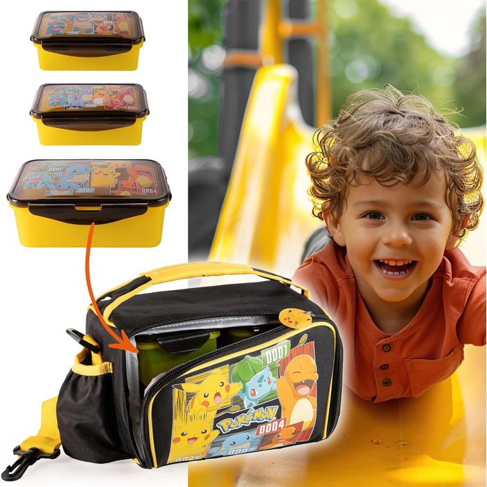 Сумка-холодильник Pokmon з ланч-боксом жовтого кольору