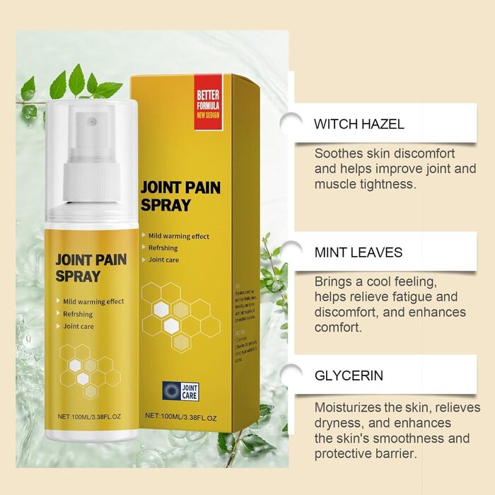 Спрей для загоєння суглобів з бджолиною отрутою, спрей для загоєння суглобів з бджолиною отрутою, спрей для загоєння суглобів з бджолиною отрутою для спини, шиї, колін, рук (3)