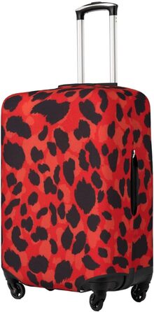 Чохол для багажу Леопард (чорний), еластичний захист від подряпин та пилу, розмір 95 см