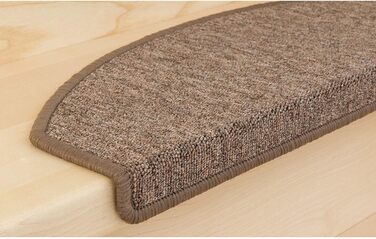 Килимки для сходів Kettelservice-Metzker Килим для сходів Ariston Протектор напівкруглий 65х24см, коричневий 15 шт. 15 шт. коричне