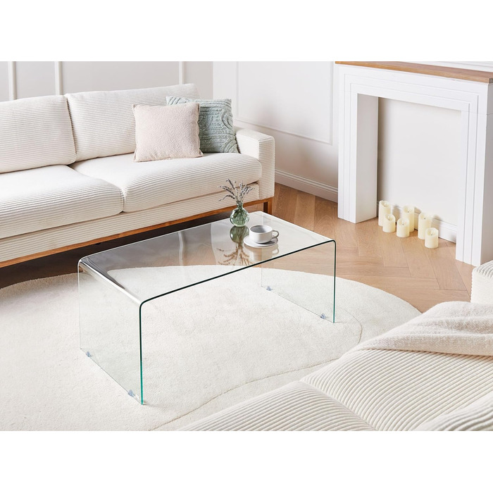 Мінімалістичний журнальний столик Beliani з прозорого скла Kendall