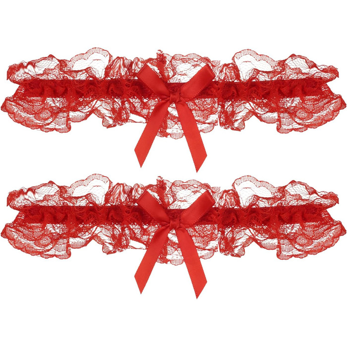 Жіночі підв’язки Umiin, мереживні, з блакитною стрічкою, універсальний розмір