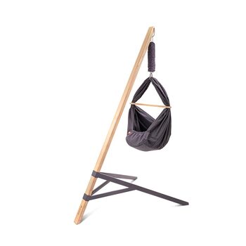 Набір колиска-гойдалка Lullaby Spring Cradle зі стендом та матрацом (Basalt Grey)