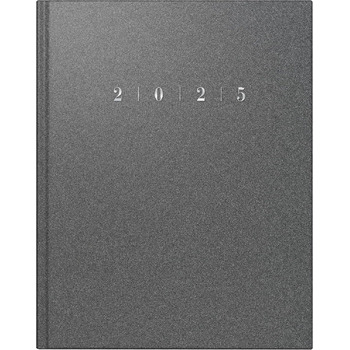 Книжковий календар Model Manager Calendar TM (2025), 2 сторінки 1 тиждень, 205 260 мм, 168 сторінок, пластикова обкладинка Reflection, сіра