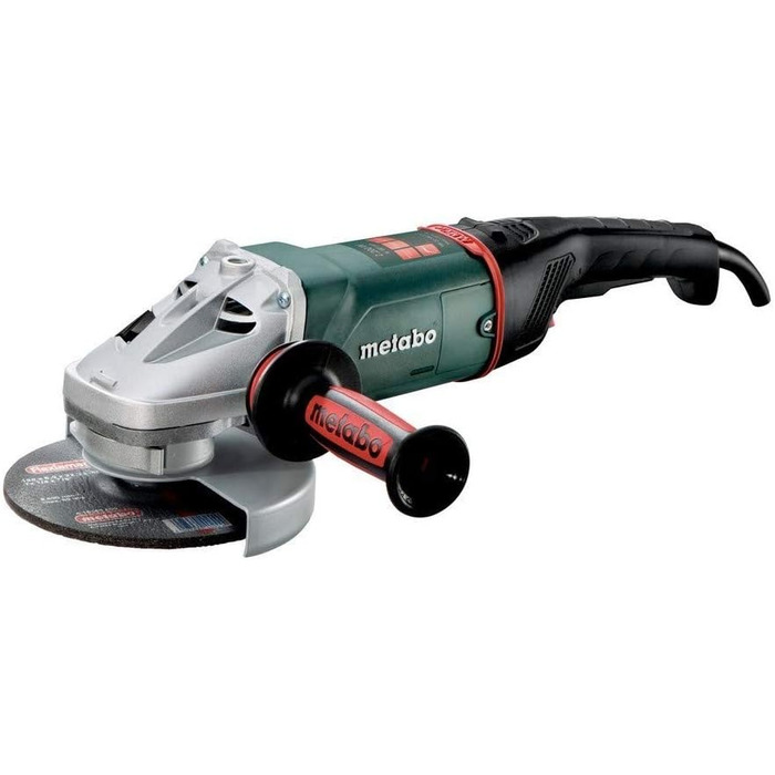 Кутова шліфувальна машина Metabo WE 22-180 MVT (606463000) Картонна коробка, 2200 Вт, Ø диска 180 мм, швидкість холостого ходу 850