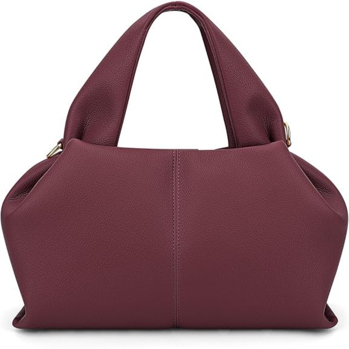 Сумка JQWYGB Cloud Pouch, сумка для пельменів, клатч, сумка, жіноча сумка-тоут, сумка через плече, ретро-сумка через плече зі знімним ремінцем, бордовий