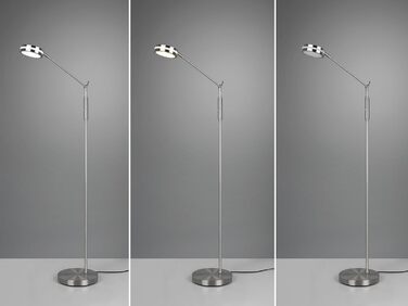 Світлодіодний торшер Trio Lights Franklin 426510208, Метал в т.ч. 35 Вт LED, Зміна кольору, Диммер (нікель-матовий, торшер)