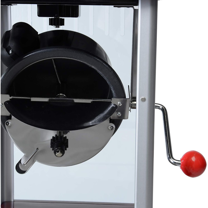 Машина для попкорну Jago Retro - 60 л/год, 200 г/10 хв, горщик з нержавіючої сталі, для солоного попкорну - вигляд 50-х, професійна виробник попкорну, виробник, торговий автомат