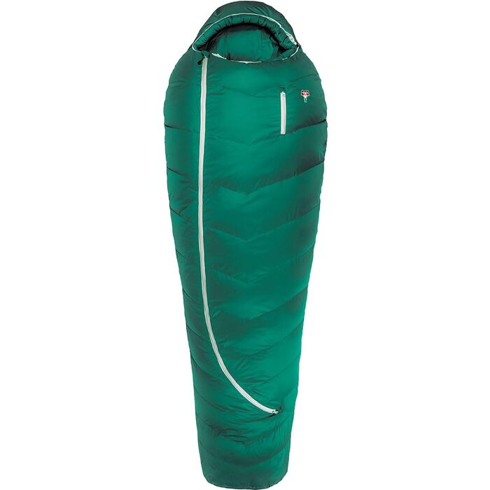 Спальний мішок Grezi Biopod DownWool Subzero 185, 215x85x50 см, 1000 г, розмір упаковки Ø20x32 см, кемпінг/будинок/намет, зріст до 185 см, сосново-зелений