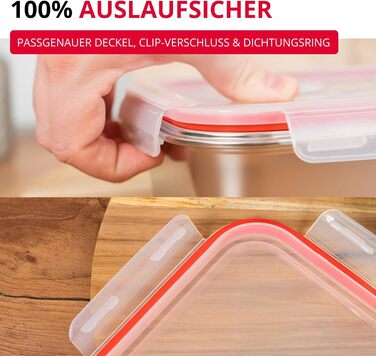 Ланчбокс Westmark Edelstahl Непротікаючий контейнер для сніданку Підходить для мікрохвильової печі та духовки, не містить BPA Бенто-бокс для школи, роботи та дитячого садка Сріблястий, розділений 450 280 мл, 450 280 мл