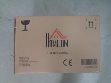 Міні-духовка HOMCOM 10 літрів 750 Вт маленька електрична духовка з температурою до 230 C Таймер на 60 хвилин Деко і решітка 36,5x26x22 см Чорний